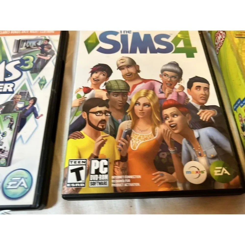 Sims PC Game Lot Of 10.Sims 3, Sims 4, Sims Online And Several Expansion Packs
